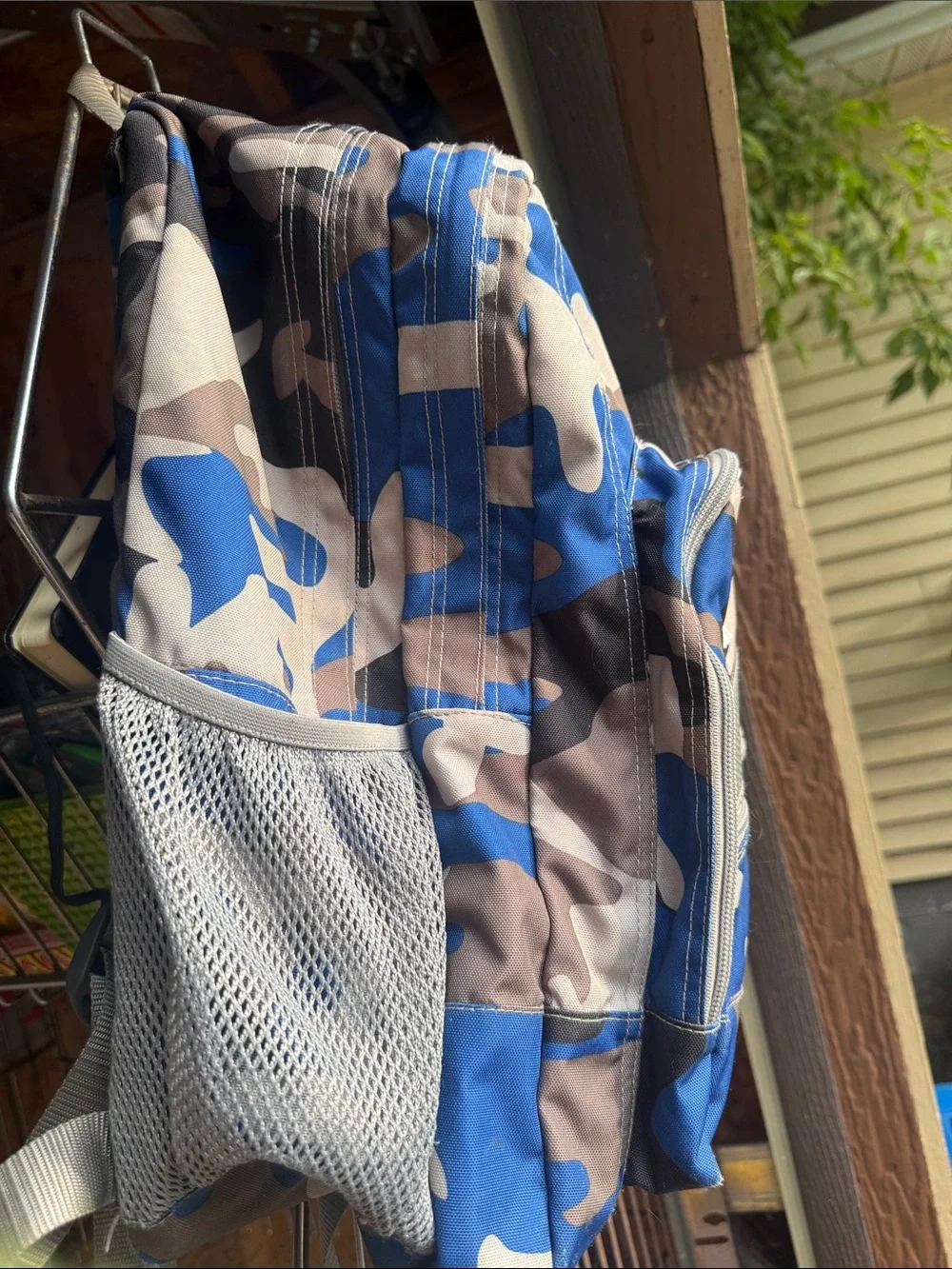 LL Bean Deluxe Bookpack IV Laptop Bag 37L Backpack Vintage Ocean Camouflage